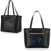 PICNIC TIME NFL Uptown Cooler Tote Bag, Insulated Purse Lunch Bag, Stylish Beach Bag Soft Cooler, (Black)(Carolina Panthers)