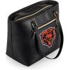 PICNIC TIME NFL Uptown Cooler Tote Bag, Insulated Purse Lunch Bag, Stylish Beach Bag Soft Cooler, (Black)(Chicago Bears)