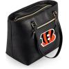 PICNIC TIME NFL Uptown Cooler Tote Bag, Insulated Purse Lunch Bag, Stylish Beach Bag Soft Cooler, (Black)(Cincinnati Bengals)