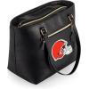 PICNIC TIME NFL Uptown Cooler Tote Bag, Insulated Purse Lunch Bag, Stylish Beach Bag Soft Cooler, (Black)(Cleveland Browns)