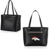 PICNIC TIME NFL Uptown Cooler Tote Bag, Insulated Purse Lunch Bag, Stylish Beach Bag Soft Cooler, (Black)(Denver Broncos)