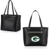 PICNIC TIME NFL Uptown Cooler Tote Bag, Insulated Purse Lunch Bag, Stylish Beach Bag Soft Cooler, (Black)(Green Bay Packers)