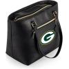 PICNIC TIME NFL Uptown Cooler Tote Bag, Insulated Purse Lunch Bag, Stylish Beach Bag Soft Cooler, (Black)(Green Bay Packers)