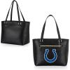 PICNIC TIME NFL Uptown Cooler Tote Bag, Insulated Purse Lunch Bag, Stylish Beach Bag Soft Cooler, (Black)(Indianapolis Colts)