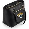 PICNIC TIME NFL Uptown Cooler Tote Bag, Insulated Purse Lunch Bag, Stylish Beach Bag Soft Cooler, (Black)(Jacksonville Jaguars)