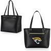 PICNIC TIME NFL Uptown Cooler Tote Bag, Insulated Purse Lunch Bag, Stylish Beach Bag Soft Cooler, (Black)(Jacksonville Jaguars)