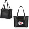 PICNIC TIME NFL Uptown Cooler Tote Bag, Insulated Purse Lunch Bag, Stylish Beach Bag Soft Cooler, (Black)(Kansas City Chiefs)