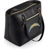 PICNIC TIME NFL Uptown Cooler Tote Bag, Insulated Purse Lunch Bag, Stylish Beach Bag Soft Cooler, (Black)(Los Angeles Chargers)