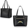 PICNIC TIME NFL Uptown Cooler Tote Bag, Insulated Purse Lunch Bag, Stylish Beach Bag Soft Cooler, (Black)(Los Angeles Chargers)