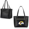 PICNIC TIME NFL Uptown Cooler Tote Bag, Insulated Purse Lunch Bag, Stylish Beach Bag Soft Cooler, (Black)(Los Angeles Rams)