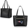 PICNIC TIME NFL Uptown Cooler Tote Bag, Insulated Purse Lunch Bag, Stylish Beach Bag Soft Cooler, (Black)(New England Patriots)