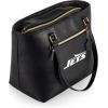 PICNIC TIME NFL Uptown Cooler Tote Bag, Insulated Purse Lunch Bag, Stylish Beach Bag Soft Cooler, (Black)(New York Jets)