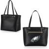 PICNIC TIME NFL Uptown Cooler Tote Bag, Insulated Purse Lunch Bag, Stylish Beach Bag Soft Cooler, (Black)(Philadelphia Eagles)