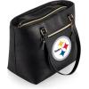 PICNIC TIME NFL Uptown Cooler Tote Bag, Insulated Purse Lunch Bag, Stylish Beach Bag Soft Cooler, (Black)(Pittsburgh Steelers)