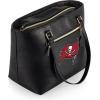 PICNIC TIME NFL Uptown Cooler Tote Bag, Insulated Purse Lunch Bag, Stylish Beach Bag Soft Cooler, (Black)(Tampa Bay Buccaneers)