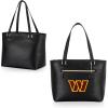 PICNIC TIME NFL Uptown Cooler Tote Bag, Insulated Purse Lunch Bag, Stylish Beach Bag Soft Cooler, (Black)(Washington Commanders)