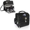 PICNIC TIME NFL unisex-adult NFL Pranzo Lunch Bag, Insulated Lunch Box with Picnic Set, Lunch Cooler Bag(Black)