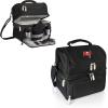 PICNIC TIME NFL unisex-adult NFL Pranzo Lunch Bag, Insulated Lunch Box with Picnic Set, Lunch Cooler Bag(Tampa Bay Buccaneers – Black)