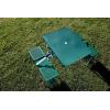 Picnic TIME NFL Football Field Folding Picnic Table, Camping Table, Outdoor Table with Umbrella Hole(Hunter Green)