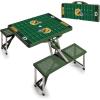 Picnic TIME NFL Football Field Folding Picnic Table, Camping Table, Outdoor Table with Umbrella Hole(Hunter Green)