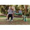 Picnic TIME NFL Football Field Folding Picnic Table, Camping Table, Outdoor Table with Umbrella Hole(Hunter Green)