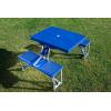 Picnic TIME NFL Football Field Folding Picnic Table, Camping Table, Outdoor Table with Umbrella Hole(Light Blue)