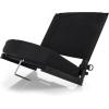 Picnic TIME NFL Unisex-Adult NFL Gridiron Stadium Seat, Lightweight, Portable Folding Chair for Bleachers and Benches(Black)