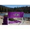 Picnic TIME NFL Unisex-Adult NFL Sports Chair with Side Table, Beach Chair, Camp Chair for Adults(Purple)