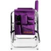Picnic TIME NFL Unisex-Adult NFL Sports Chair with Side Table, Beach Chair, Camp Chair for Adults(Purple)