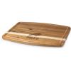 PICNIC TIME NCAA Ovale Acacia Cutting Board, Charcuterie Board Set with Juice Groove, Wood Serving Board, (Acacia Wood)(Buffalo Bills)