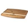 PICNIC TIME NCAA Ovale Acacia Cutting Board, Charcuterie Board Set with Juice Groove, Wood Serving Board, (Acacia Wood)(Dallas Cowboys)