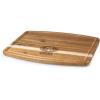 PICNIC TIME NCAA Ovale Acacia Cutting Board, Charcuterie Board Set with Juice Groove, Wood Serving Board, (Acacia Wood)(San Francisco 49ers)