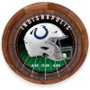 PICNIC TIME NFL Barista Serving Tray with Glass Insert, Round Acacia Wood Cheese Board, Serving Platter with Handles, (Acacia Wood)(Indianapolis Colts)