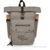 PICNIC TIME NFL Carmel Roll Top Picnic Backpack Cooler, Canvas Cooler Bag, Picnic Basket Set with Cooler Backpack, (Gray)(Denver Broncos)