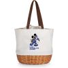 PICNIC TIME NFL Mickey Coronado Canvas and Willow Basket Tote(Los Angeles Rams)