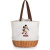 PICNIC TIME NFL Mickey Coronado Canvas and Willow Basket Tote(San Francisco 49ers)