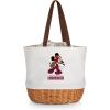 PICNIC TIME NFL Mickey Coronado Canvas and Willow Basket Tote(Washington Commanders)
