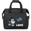 PICNIC TIME NFL Mickey Mouse On The Go Lunch Bag – Soft Cooler Lunch Box – Insulated Lunch Bag, (Black)(Detroit Lions)