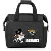 PICNIC TIME NFL Mickey Mouse On The Go Lunch Bag – Soft Cooler Lunch Box – Insulated Lunch Bag, (Black)(Jacksonville Jaguars)