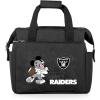 PICNIC TIME NFL Mickey Mouse On The Go Lunch Bag – Soft Cooler Lunch Box – Insulated Lunch Bag, (Black)(Las Vegas Raiders)