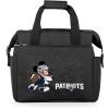 PICNIC TIME NFL Mickey Mouse On The Go Lunch Bag – Soft Cooler Lunch Box – Insulated Lunch Bag, (Black)(New England Patriots)