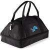 PICNIC TIME NFL Potluck Casserole Carrier, Insulated Thermal Food Carrier, Insulated Casserole Carrier, (Black)(Detroit Lions)