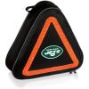PICNIC TIME NFL Roadside Emergency Car Kit, Auto Vehicle Safety Road Side Assistance with Jumper Cables and Car Tool Kit, (Black with Orange Accents)(New York Jets)