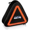 PICNIC TIME NFL Roadside Emergency Car Kit, Auto Vehicle Safety Road Side Assistance with Jumper Cables and Car Tool Kit, (Black with Orange Accents)(Seattle Seahawks)