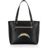 PICNIC TIME NFL Uptown Cooler Tote Bag, Insulated Purse Lunch Bag, Stylish Beach Bag Soft Cooler, (Black)(Los Angeles Chargers)