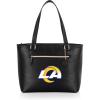 PICNIC TIME NFL Uptown Cooler Tote Bag, Insulated Purse Lunch Bag, Stylish Beach Bag Soft Cooler, (Black)(Los Angeles Rams)
