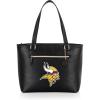 PICNIC TIME NFL Uptown Cooler Tote Bag, Insulated Purse Lunch Bag, Stylish Beach Bag Soft Cooler, (Black)(Minnesota Vikings)