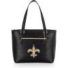 PICNIC TIME NFL Uptown Cooler Tote Bag, Insulated Purse Lunch Bag, Stylish Beach Bag Soft Cooler, (Black)(New Orleans Saints)