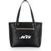 PICNIC TIME NFL Uptown Cooler Tote Bag, Insulated Purse Lunch Bag, Stylish Beach Bag Soft Cooler, (Black)(New York Jets)