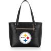 PICNIC TIME NFL Uptown Cooler Tote Bag, Insulated Purse Lunch Bag, Stylish Beach Bag Soft Cooler, (Black)(Pittsburgh Steelers)